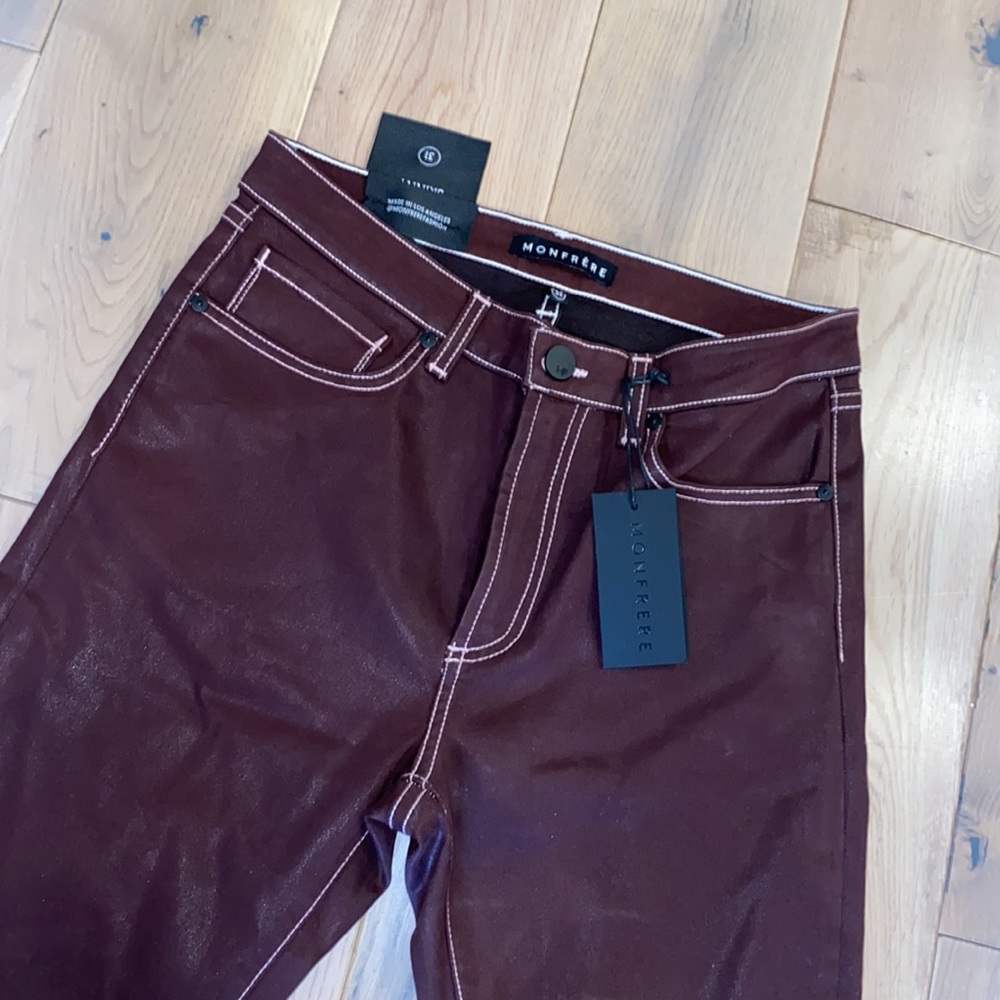 Monfrere wax coated Greyson skinny jeans 31x34 - Picture 11 of 12